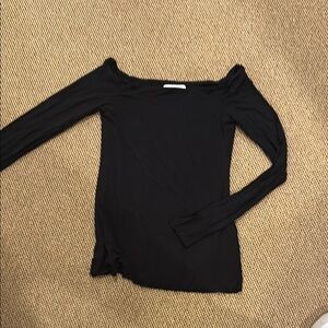 Elegant Black Off-Shoulder Top